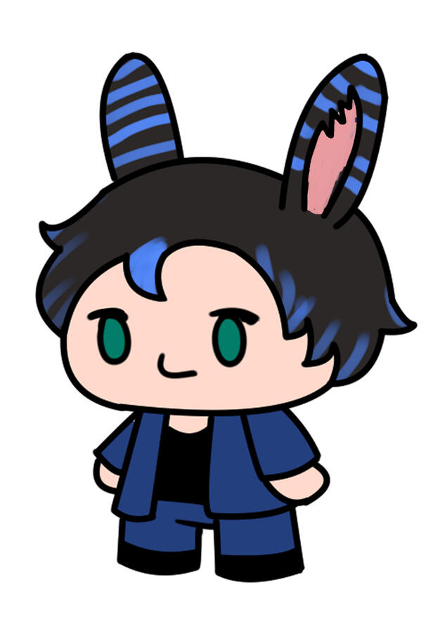 Chibi viera in simple style